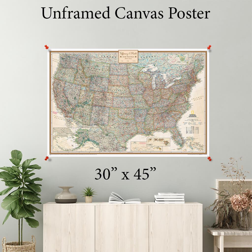 Executive USA Canvas Poster 30 x 45