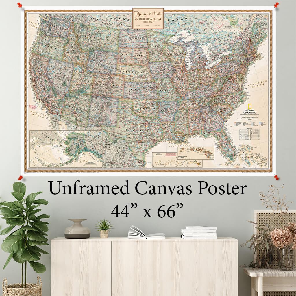 Executive USA Canvas Poster 44 x 66