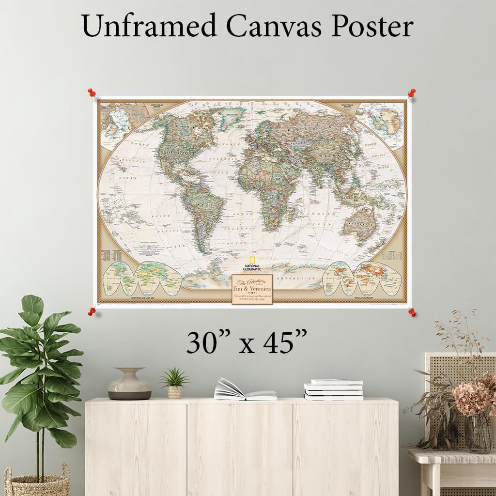 Executive World Canvas Poster 30 x 45