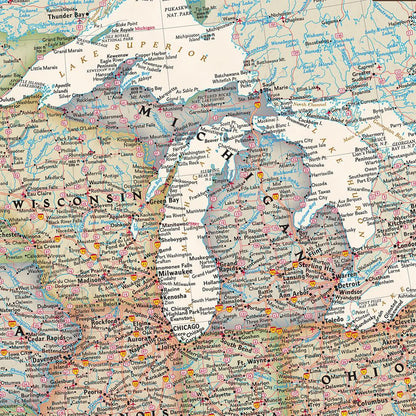 Closeup of Michigan Area