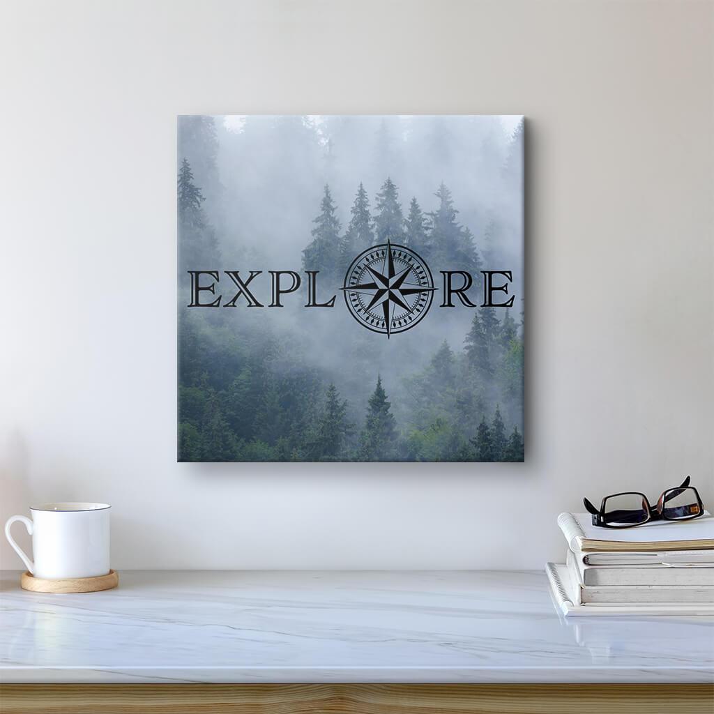 Explore - Travel Art - Misty Forest