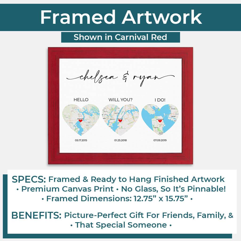 Framed artwork info