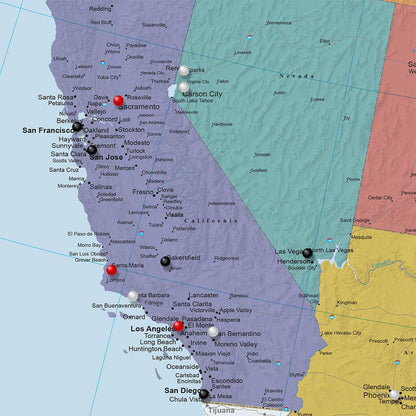 Closeup of West Coast