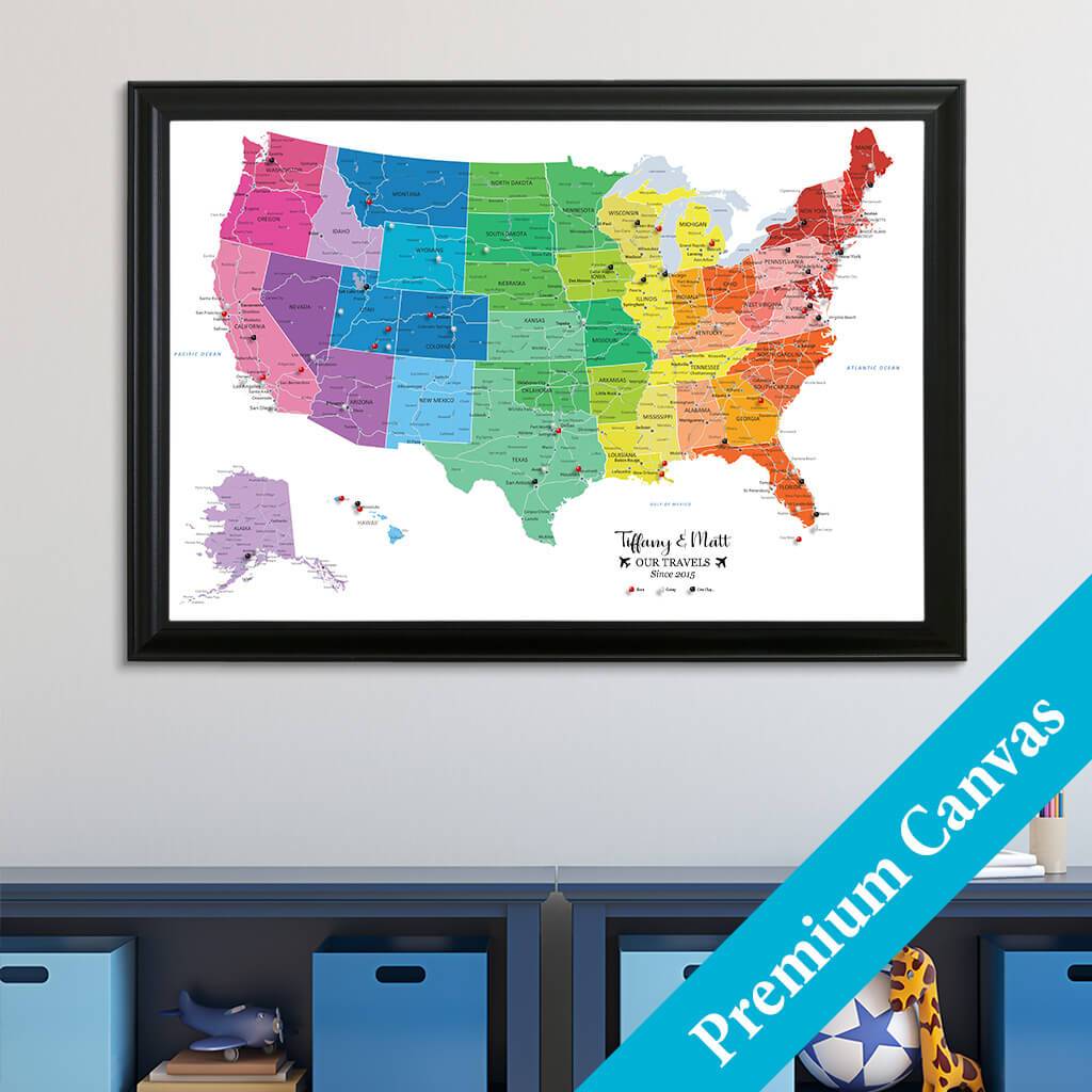 US Map Canvas Colorful Map of - Main ColorUSA Banner 2000x 