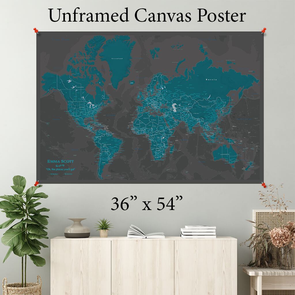 Midnight Dream World Canvas Poster 36 x 54