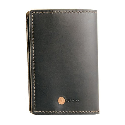 Charcoal Passport Holder Back