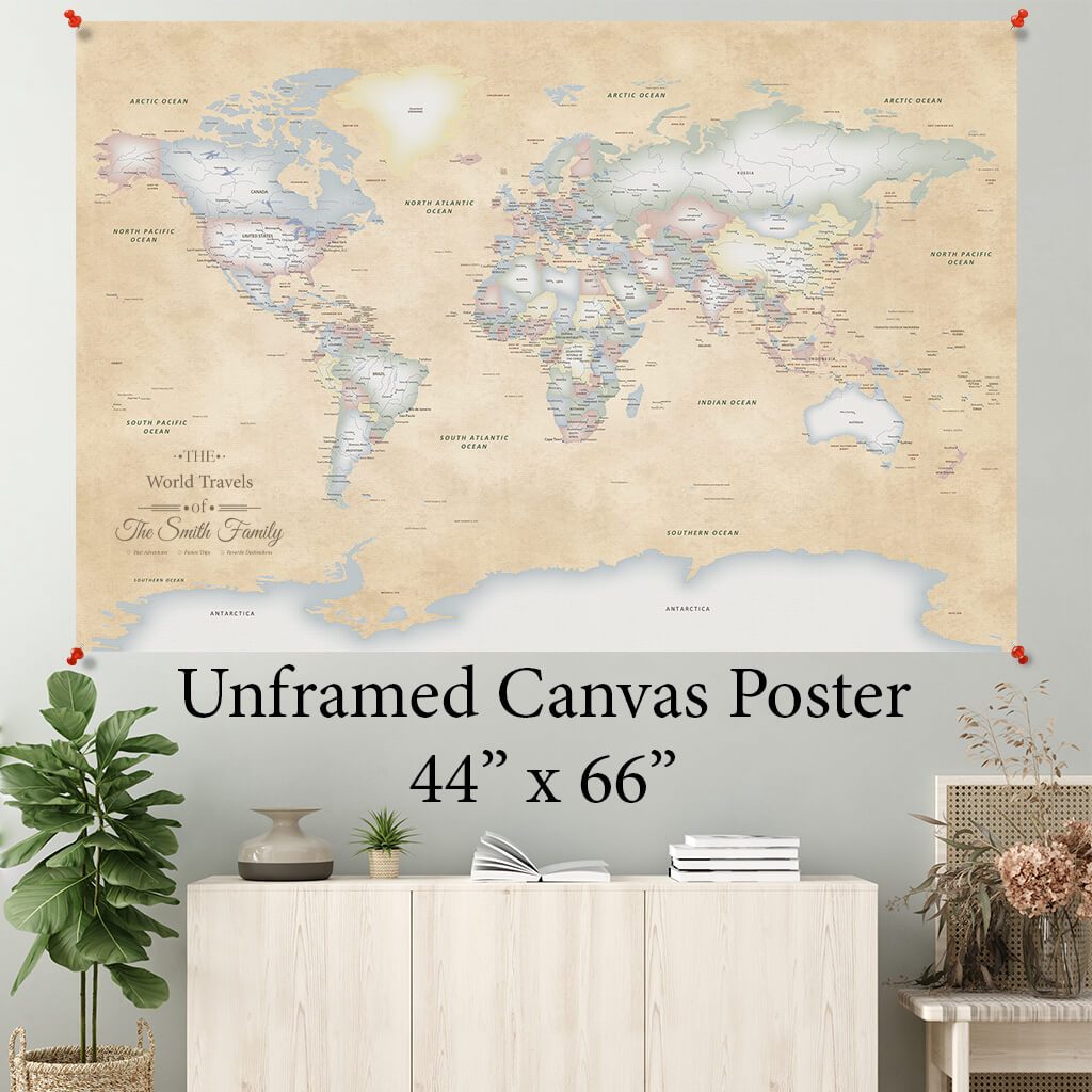 Pastel World Canvas Poster 44 x 66