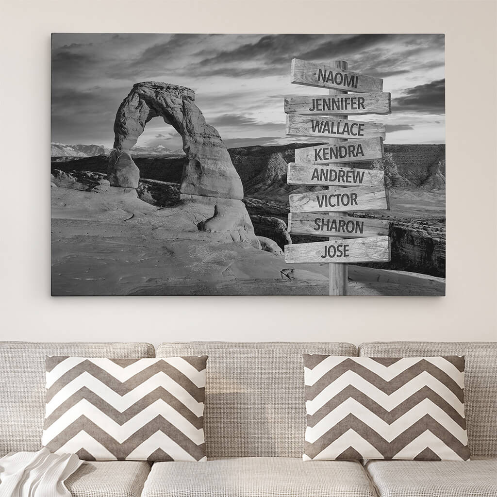 Arches Sign Art - 30x45 - b&w