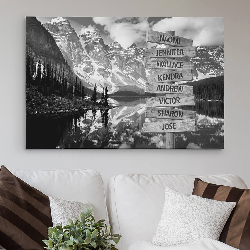 Banff Sign Art - 30x45 - B&W