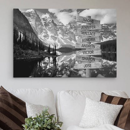 Banff Sign Art - 30x45 - B&W