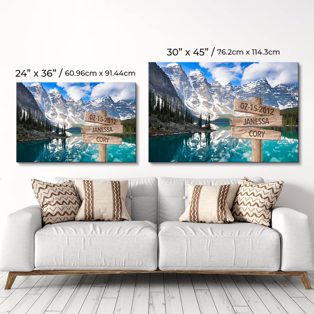 Banff Sign Art Size Comparison