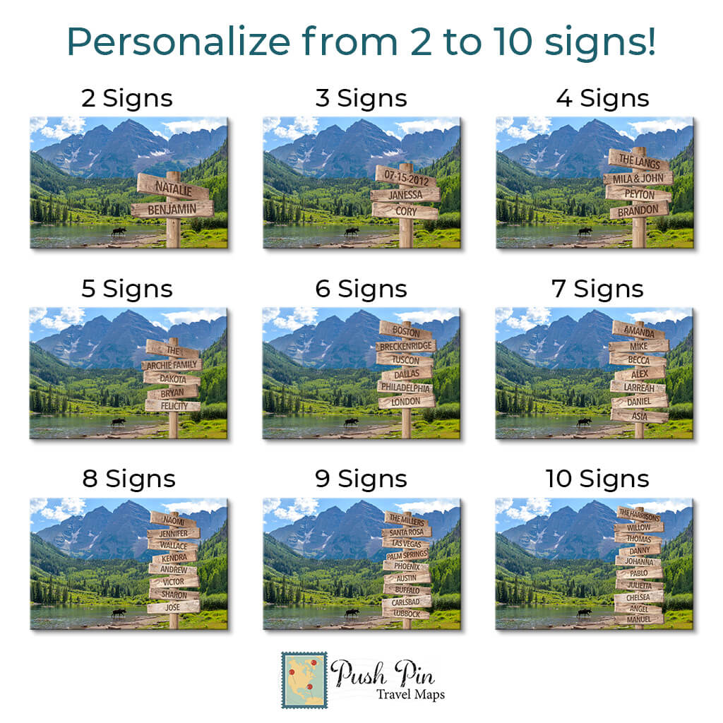 Maroon Bells Sign Art -2 to 10 signs available