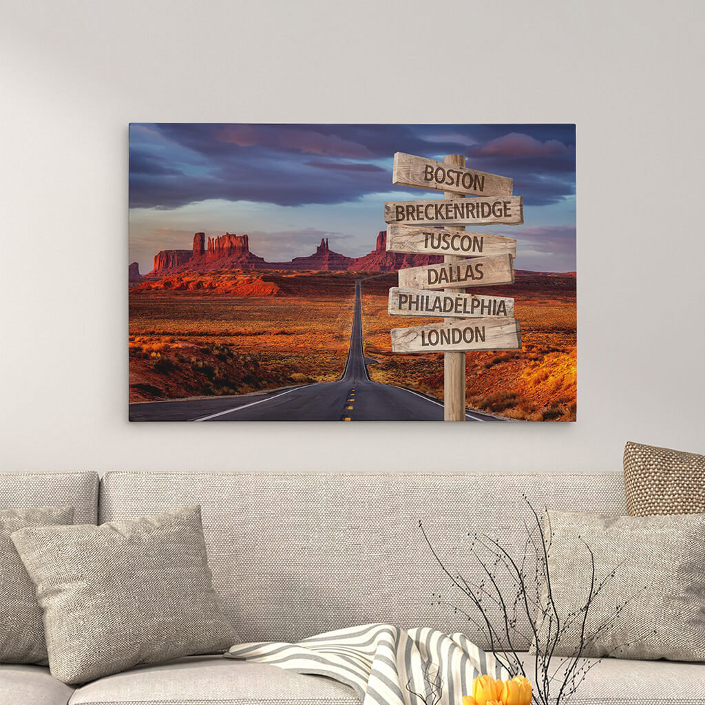 Monument Valley Sign Art - 24x36 - color