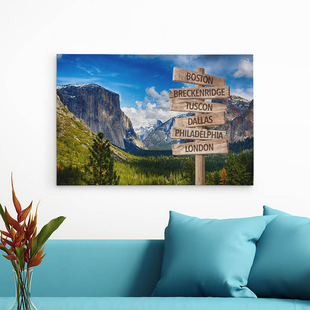 Yosemite Sign Art - 24x36 - color