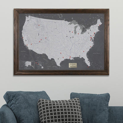 Push Pin Travel Map - Stormy Dreams USA Pin Map