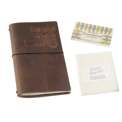 Premium Travel Journal Dark Brown