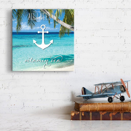 Vitamin Sea Canvas Art Print